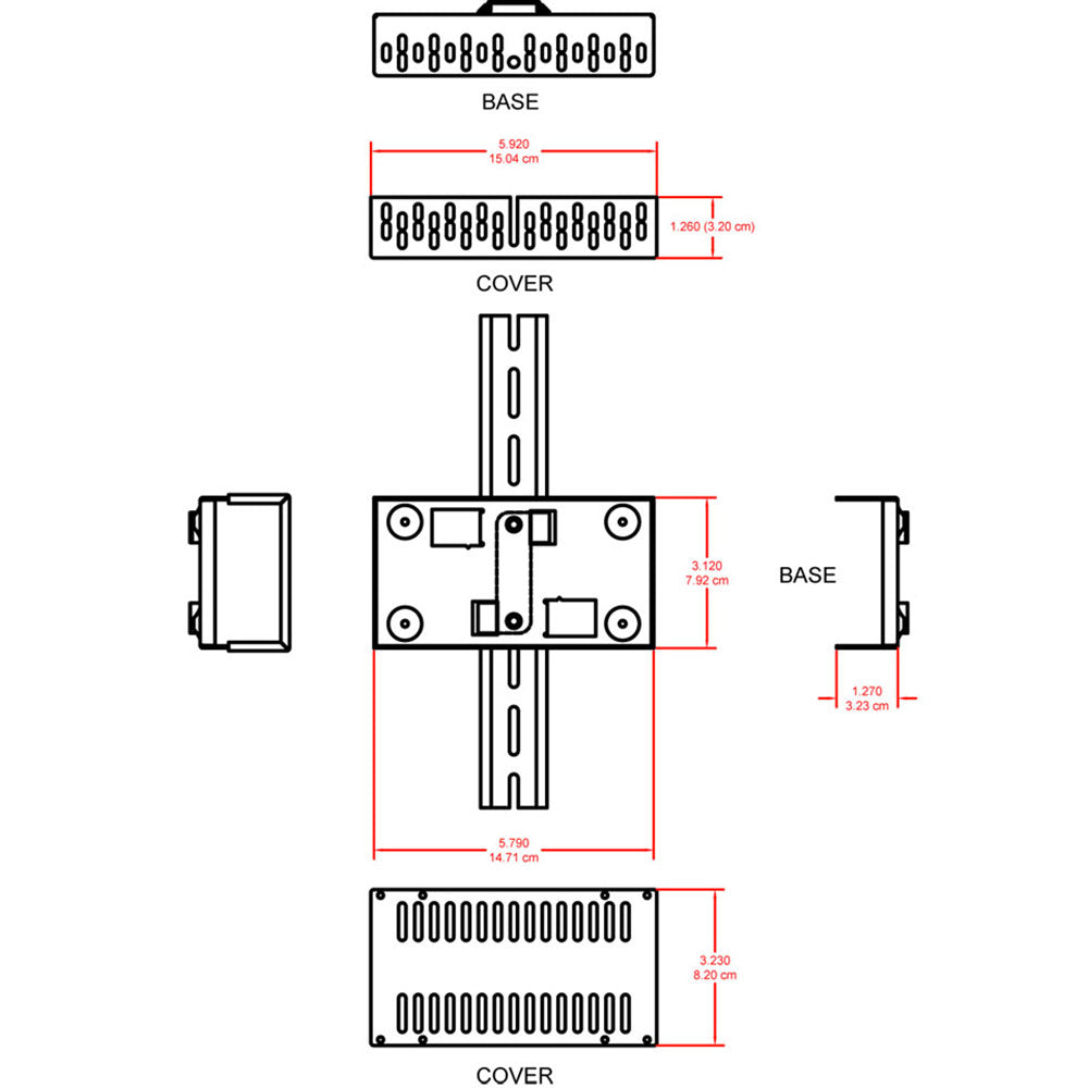 RDL DRA-35P Power Supply DIN Rail Adapter