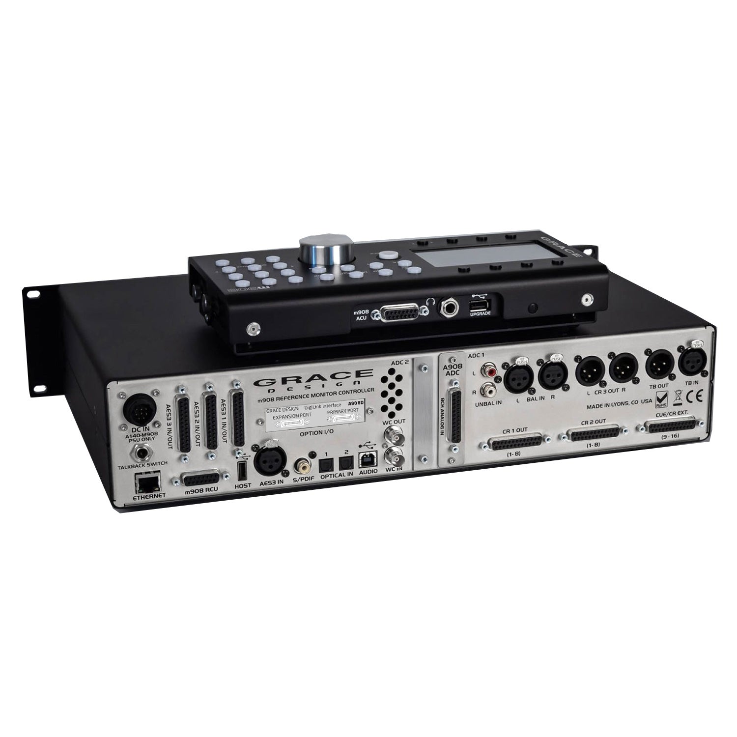 Grace Design m908 - Surround Sound Monitor Controller (DigiLink / ADC-1 Options)