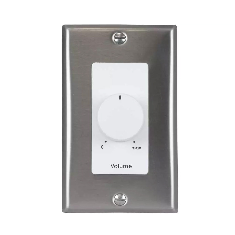 Lowell 10KLVC-DSW - 10K Ohm Potentiometer on Decora Wall Plate (White)