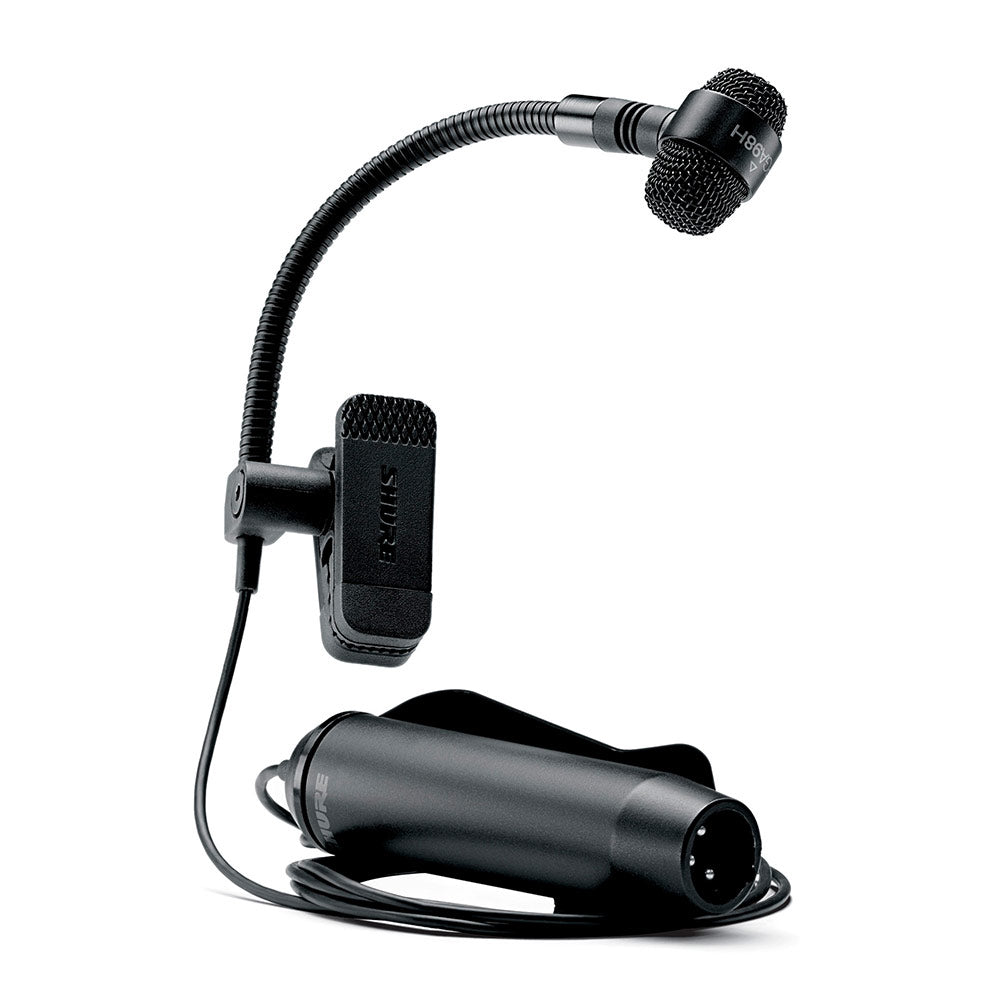 Shure PGA98H-XLR Cardoid Condenser Gooseneck Instrument Microphone (XLR Termination)