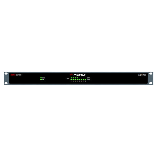 Ashly AQM408 - AquaControl DSP Speaker Processor and Zone Mixer