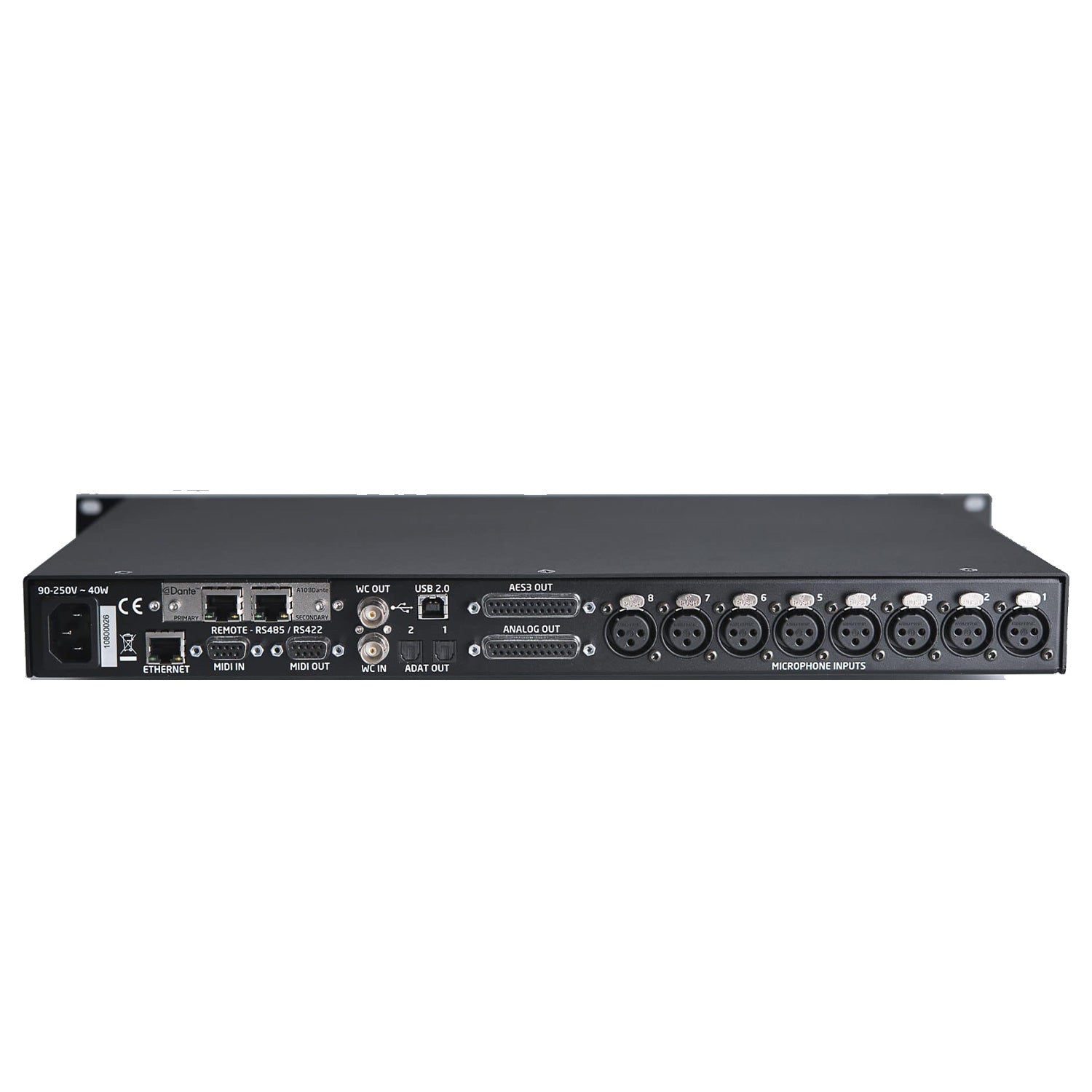 Grace Design m108-DANTE - 8-Channel Microphone Preamplifier (with Dante Option)