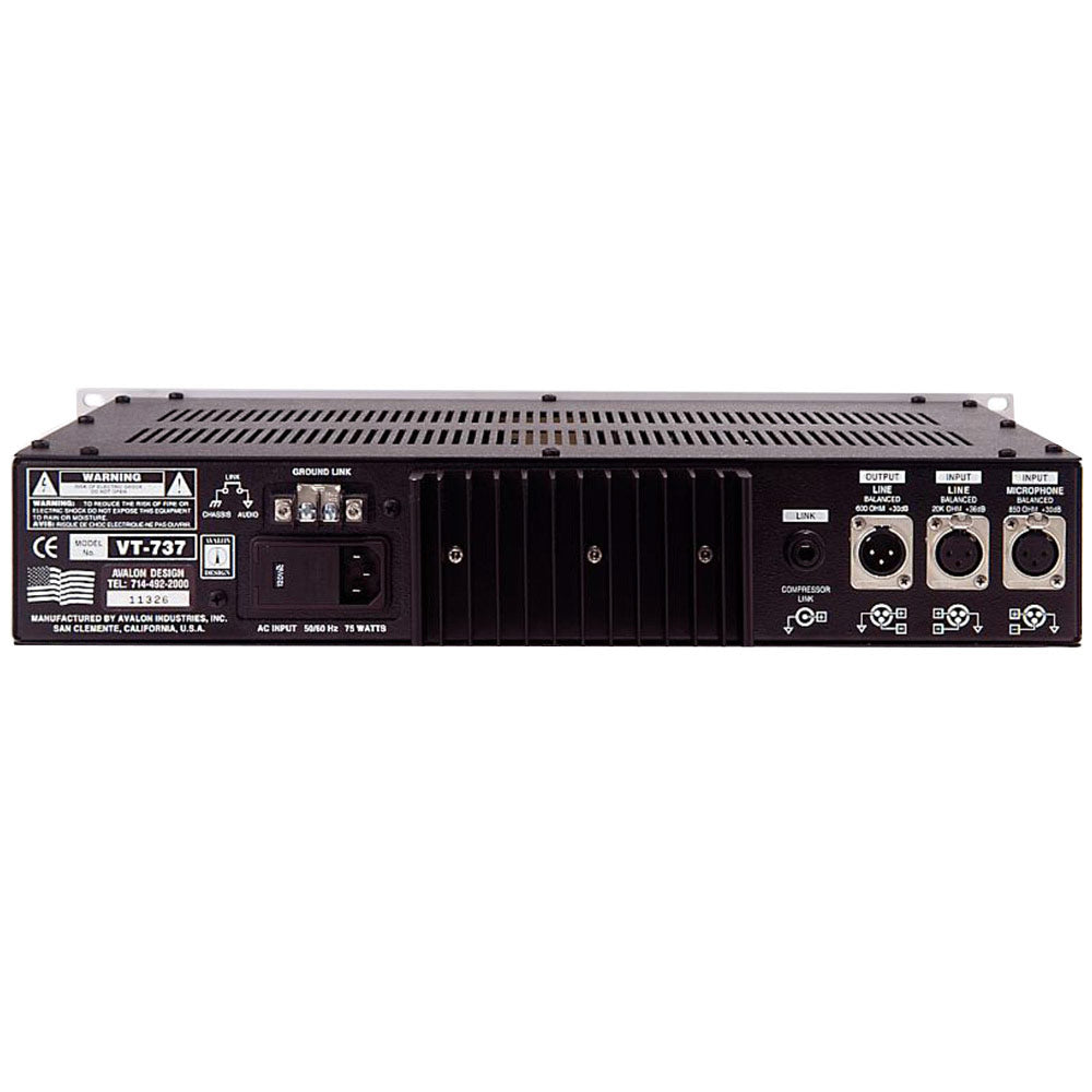 Avalon VT-737SP Mono Vacuum Tube Microphone Preamp with Opto-Compressor and 4-Band Equalizer