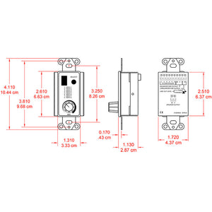 RDL DB-SFRC8 Room Control Station for SourceFlex System (Black) - Custom Engraving Option