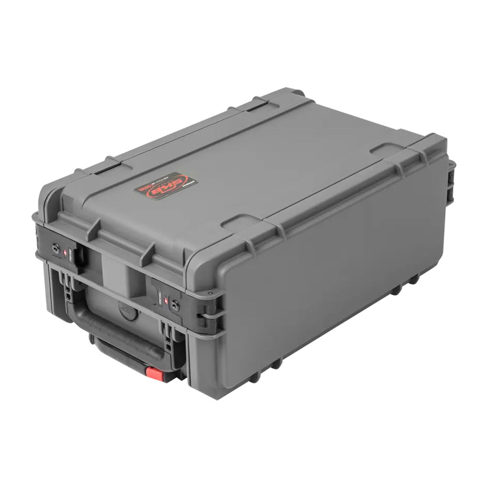 SKB 3i-4U11G-W - 4-Space Molded Rack Case with Wheels (Gray / ATA Overhead Bin Sized)