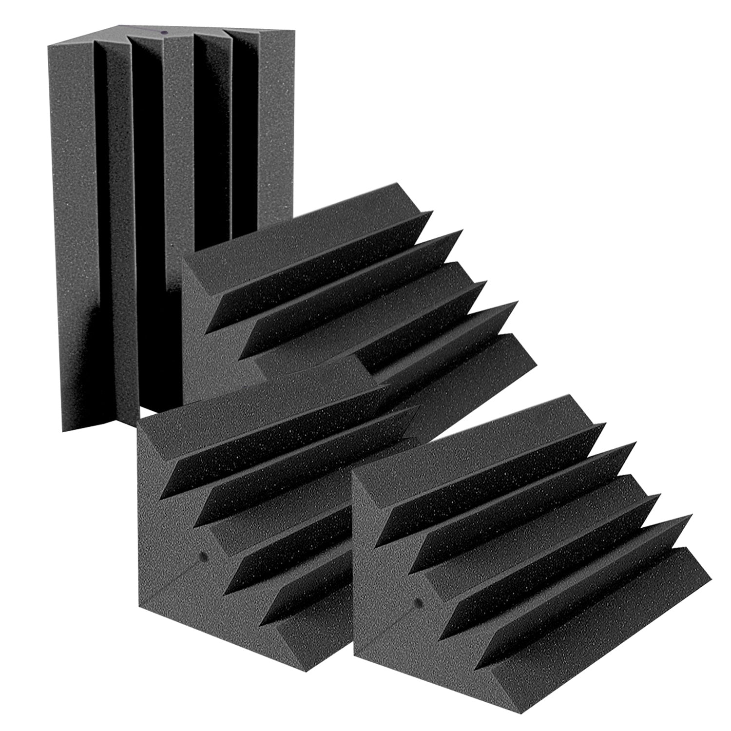 Auralex LENRD Foam Corner Bass Trap (Charcoal, Box of 4)