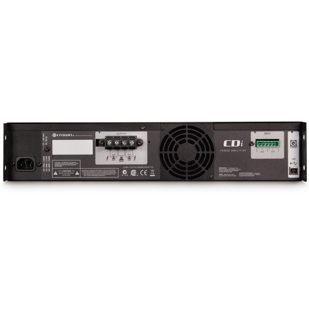 Crown CDI 4000 Solid State Two-channel Power Amplifier with EQ & Delay (1200W per channel @ 4 Ohms)