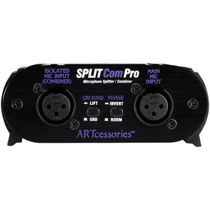 ART SplitComPRO 2 Way Microphone Splitter and Combiner