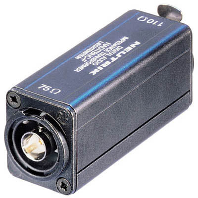 Neutrik NADITBNC-F AES/EBU 3 Pin XLR Female Impedance Transformer
