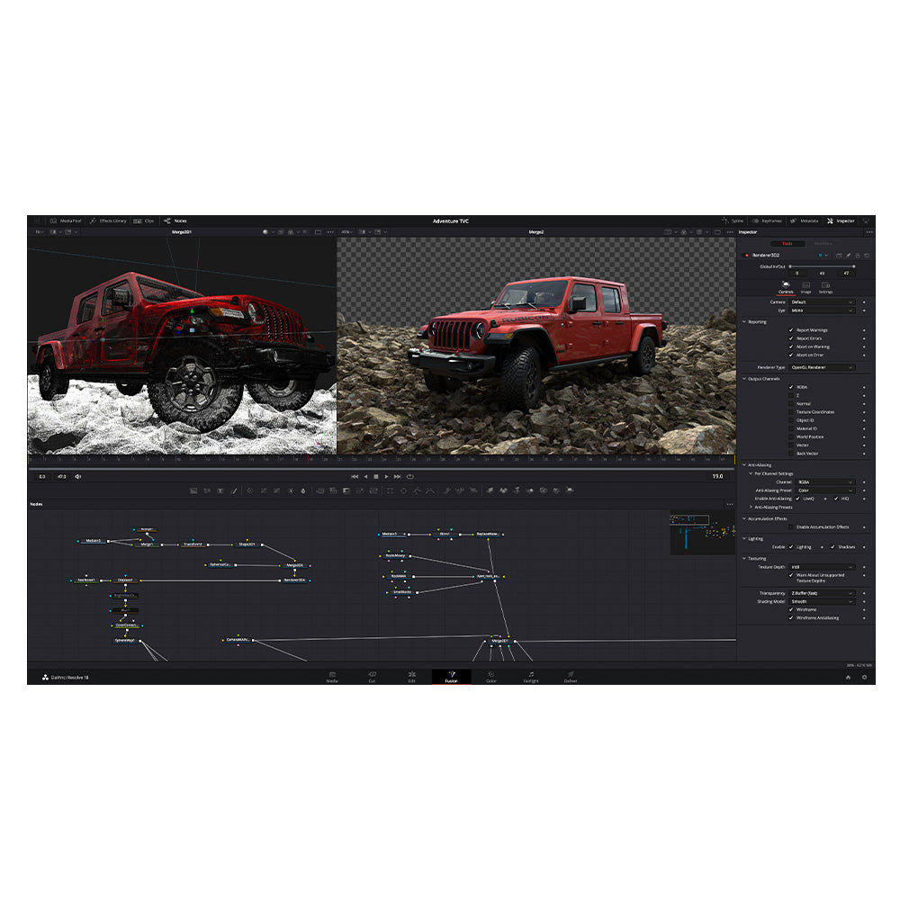 Blackmagic Design DaVinci Resolve Studio 18 - Video Editing Software (with Dongle)