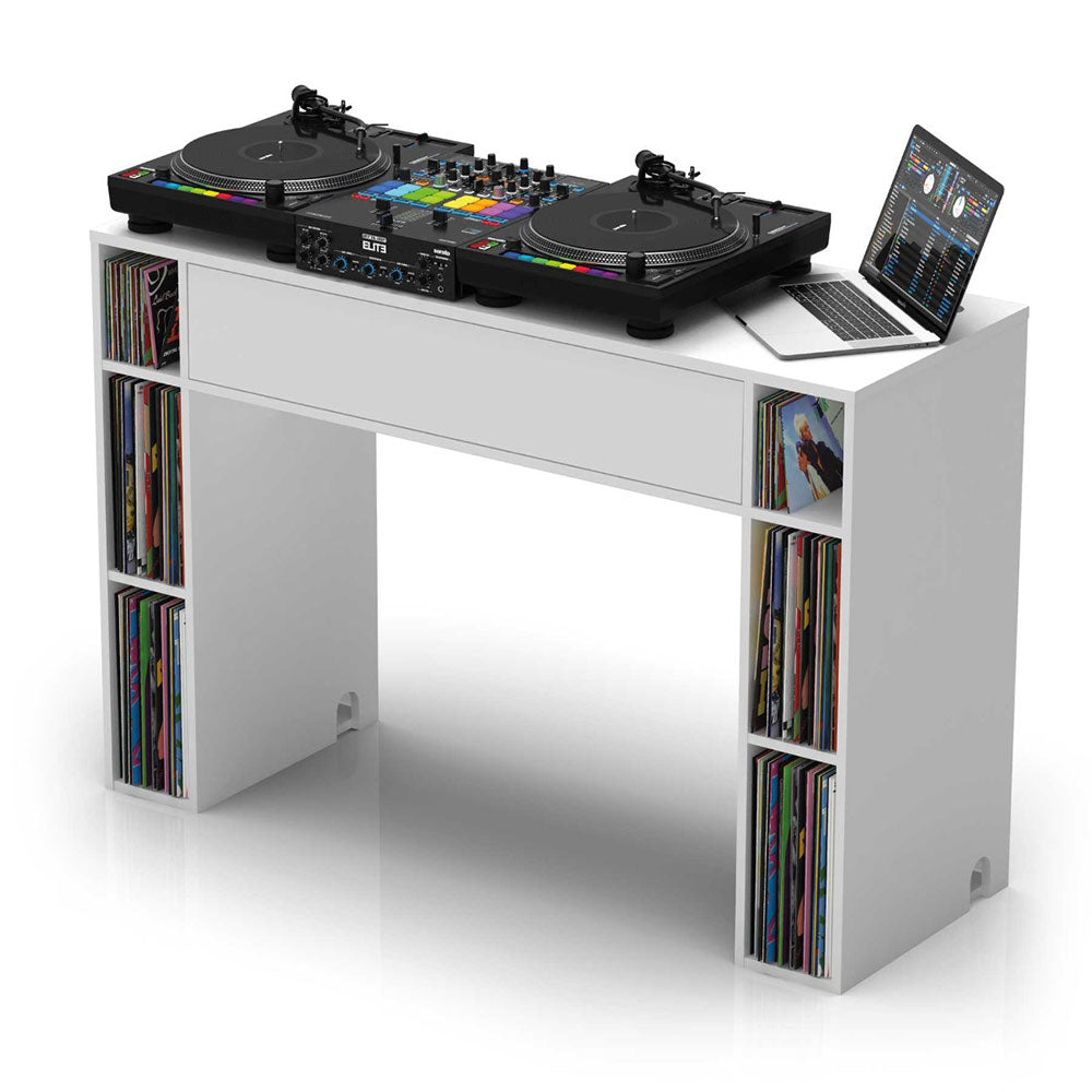 Glorious Modular Mix Station - DJ Console with Storage Options (White)