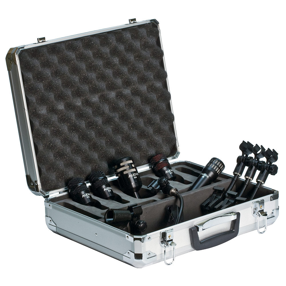 Audix DP5-A 5 Piece Drum Microphone Kit Featuring (1) i5, (2) D2, (1) D4, (1) D6 and D-Vice Mounts