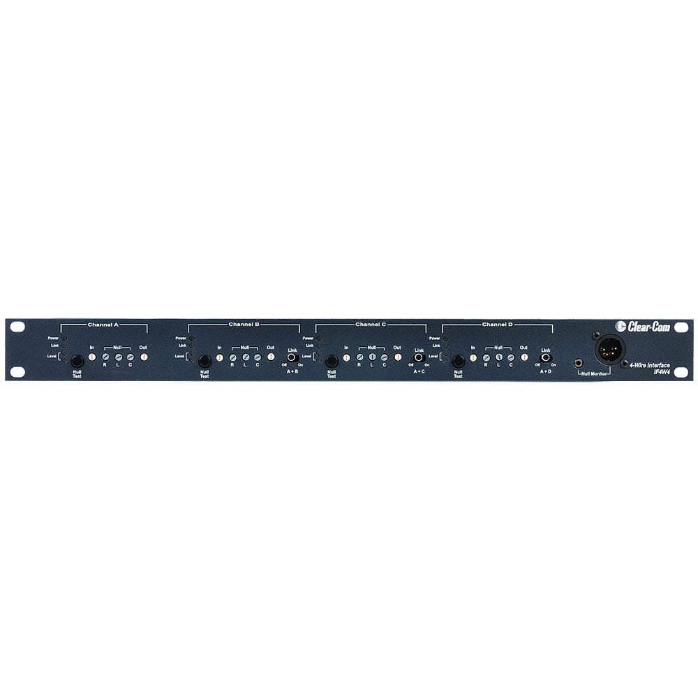 Clear-Com IF4W4 4-Channel 3- or 4-Wire Camera Interface Rack