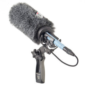 Rycote 74355 18Cm Classic Softie Kit (24/25Mm Mics) With Lyre Mount / Pistol Grip / Cable