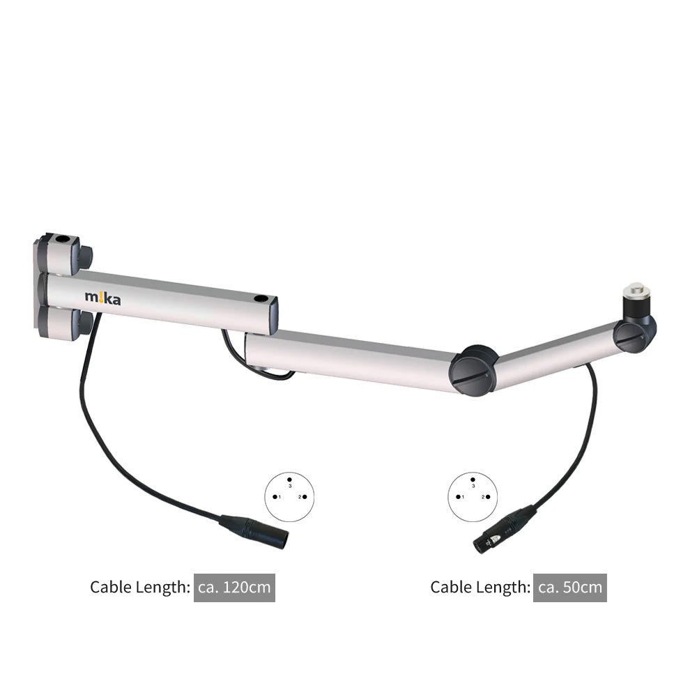 Yellowtec YT3207-XLR - m!ka Microphone Arm for TV (Aluminum / XLR Ends)