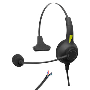 Pliant Technologies PHS-SB11LE-U SmartBoom Lite Single-Ear Intercom Headset with Electret Mic (Unterminated)