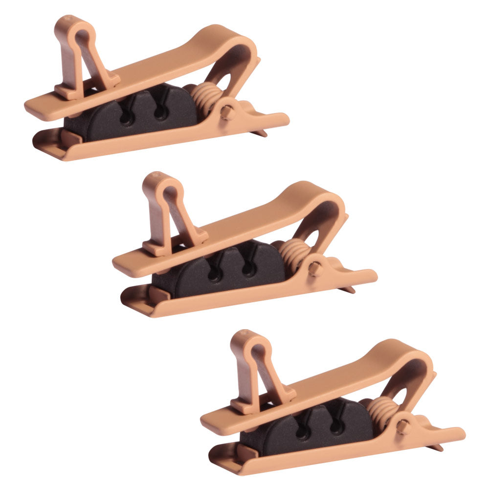 Shure RPM40STC/C - Single Tie Clip, Cocoa, Qty. 3