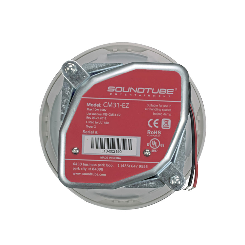 Soundtube CM31-EZ-BK - Full-Range 3-Inch In-Ceiling Loudspeaker (Black)