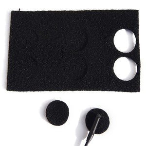 Rycote 75468 Undercovers Fabric Lavalier Covers With Stickies (Set Of 100) - Black