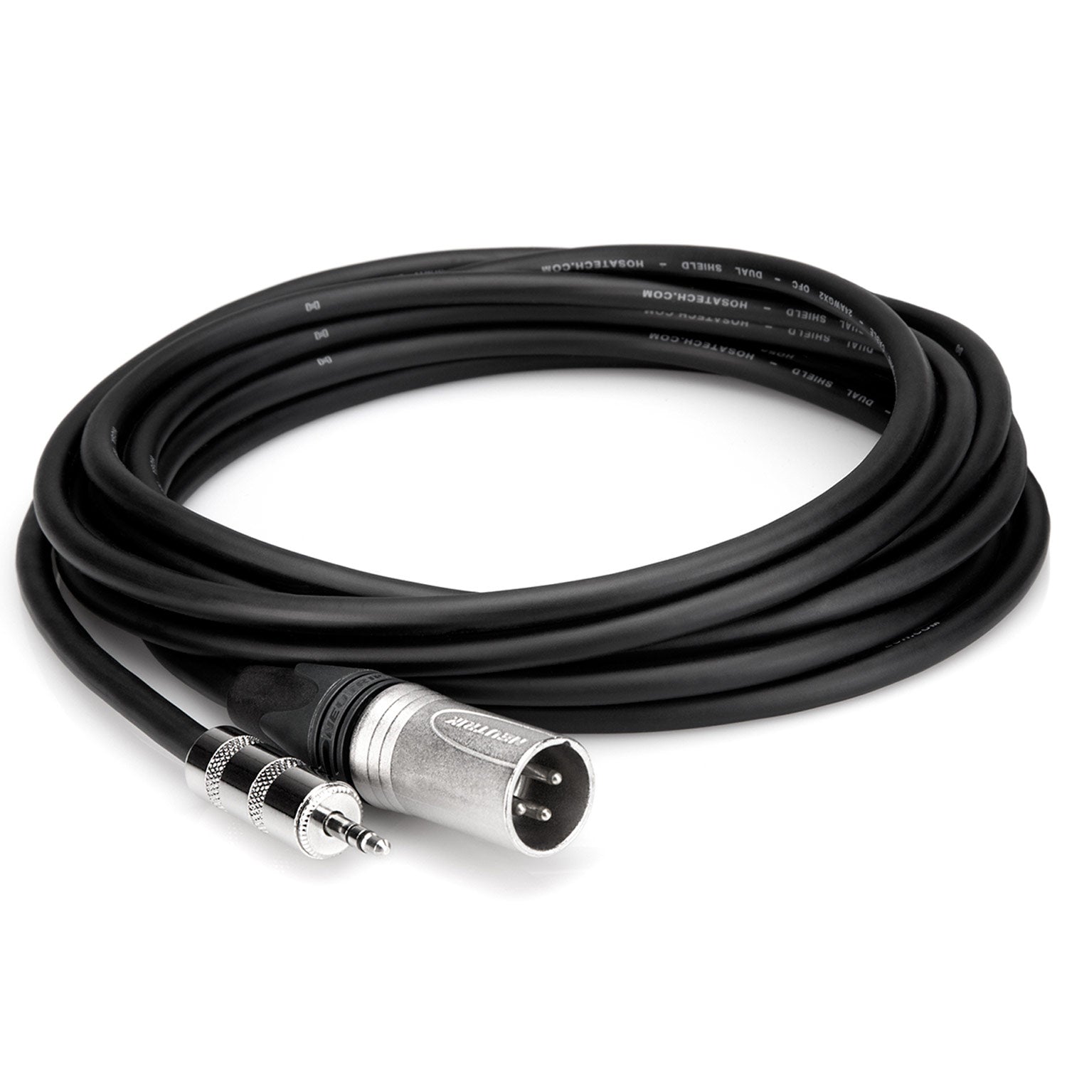 Hosa MMX-025 Camcorder Microphone Cable, Hosa 3.5 mm TRS to Neutrik XLR3M, 25 feet
