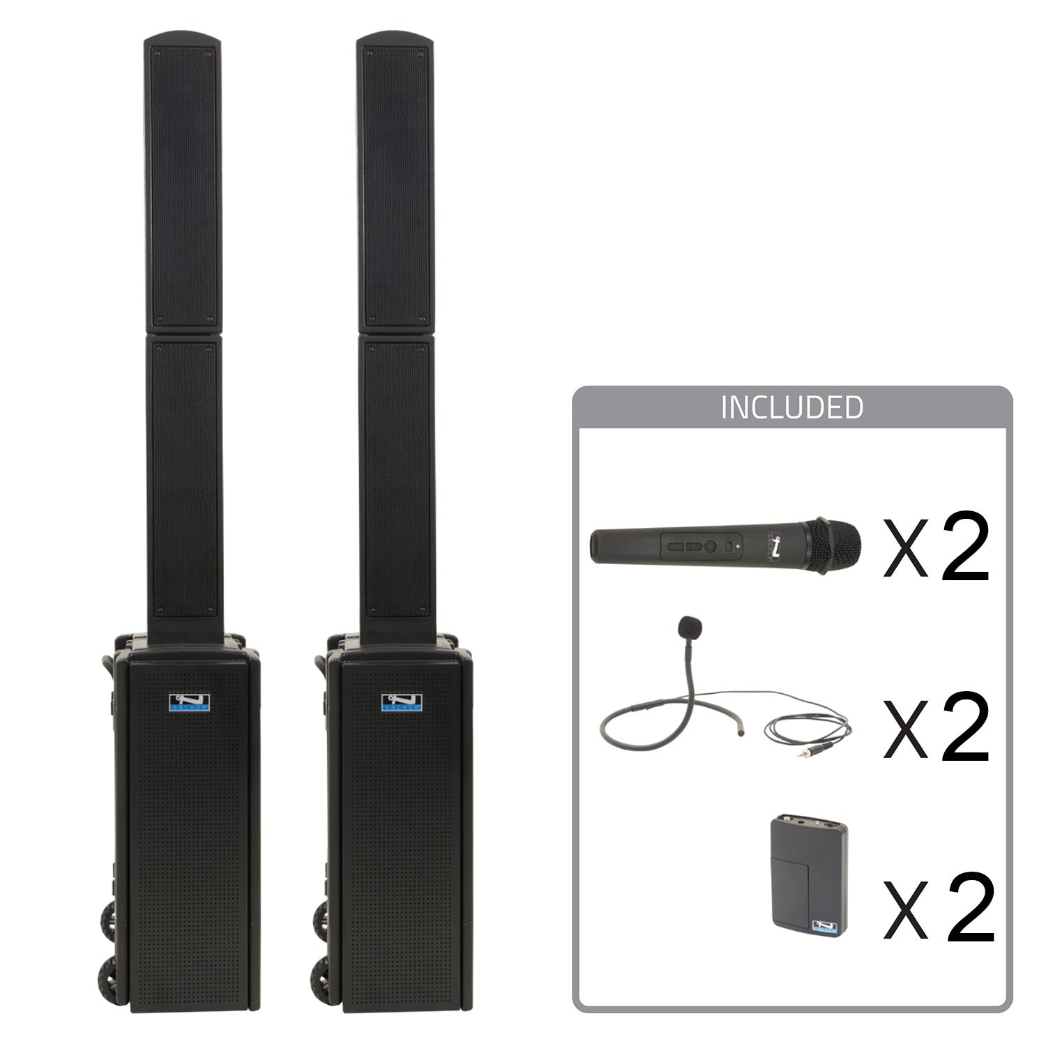 Anchor Audio Beacon 2 AirFlex XR4 - Portable PA Package with 2x Wireless Handheld / 2x Collar Mics