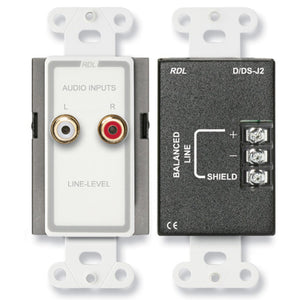RDL D-J2 Line Input Assembly - RCA jacks, Terminal block