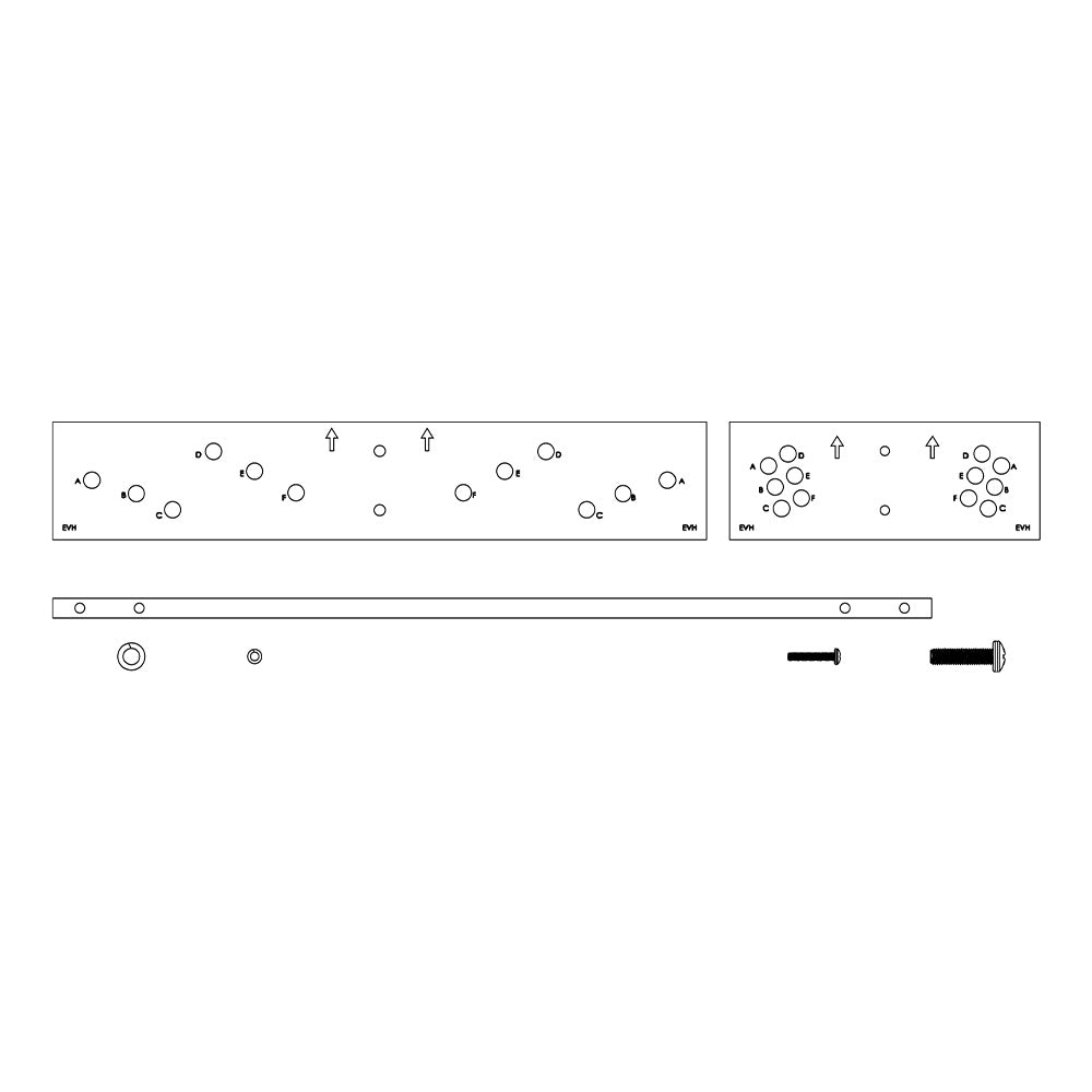 Electro-Voice VRK-3W - Vertical Rigging Kit for EVH Series (White)
