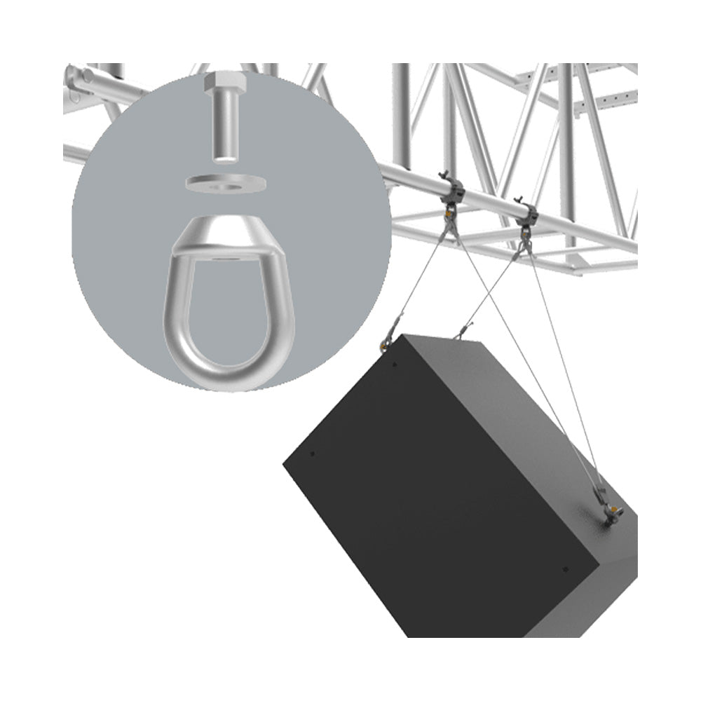 Adaptive Technologies MC-EN-KT-S - Truss Clamp to Eyenut Kit for MC-030 (Silver)