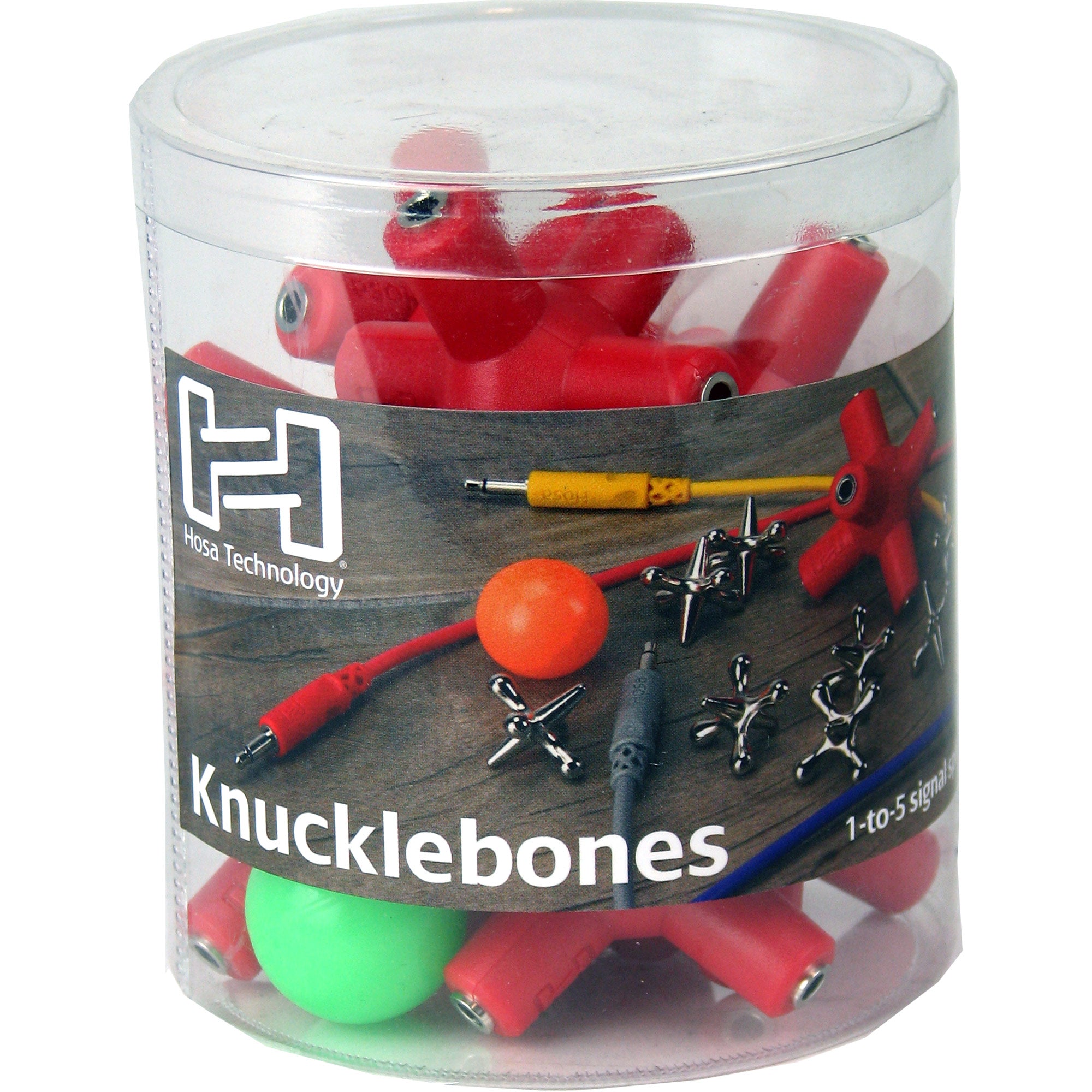 Hosa GMM-105-PAK - Knucklebones 1-to-5 Signal Splitter (10 Pack)