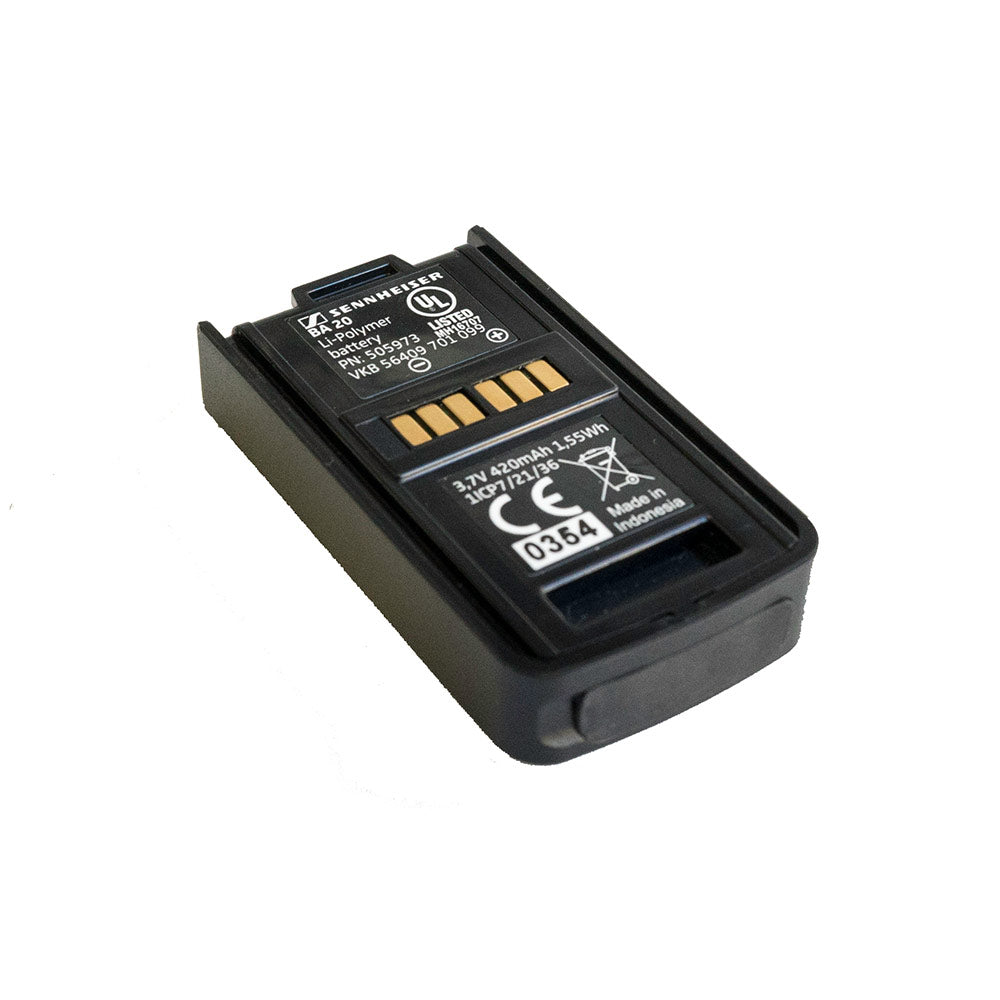 Sennheiser BA 20 Rechargeable AccuPack Battery for AVX Wireless Receiver