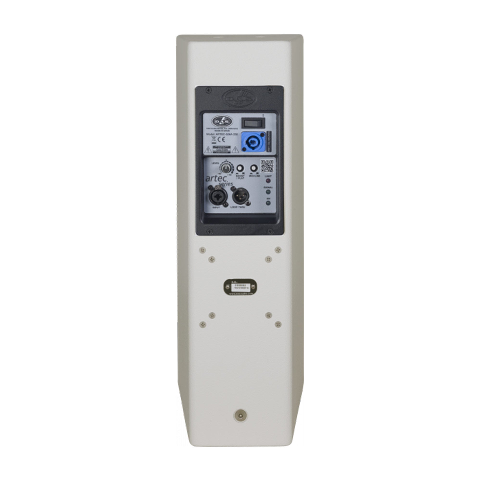 DAS ARTEC-526A-W - Active Two-Way Dual 6-Inch Point Source Loudspeaker (White)