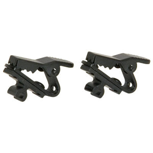 Shure RK354SB Pair Of Black Single Bar Tie Clips for SM93 and WL93