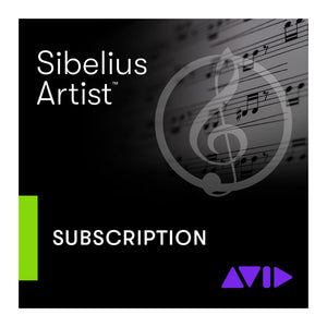 Avid Sibelius Artist - Notation Software (Annual Subscription)