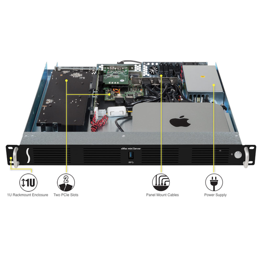 Sonnet XMAC-MS-A-TB3 xMac Mini Server - Thunderbolt PCIe Card Expansion System/Rackmount Enclosure