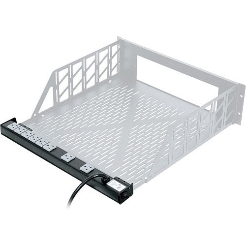 Middle Atlantic PD-815SC-PBSH High-Density 8 Outlet Slim Rack Shelf Mounting Power Strip