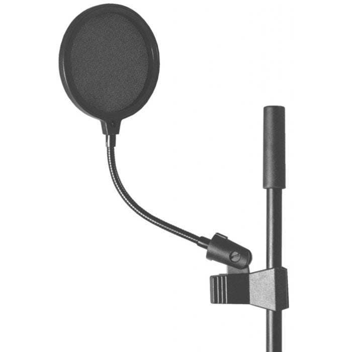 On Stage ASVS4-B Pop Blocker Clip On Gooseneck Microphone Pop Filter