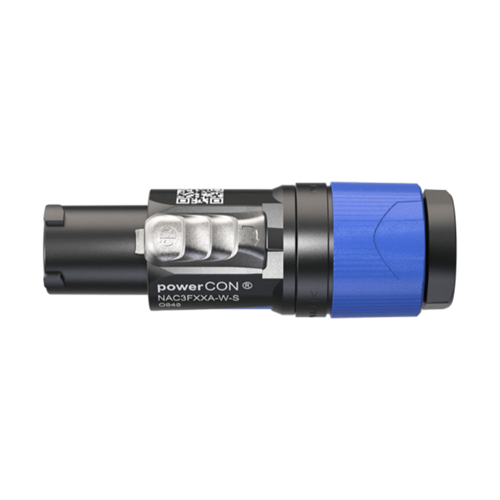 Neutrik NAC3FXXA-W-S - PowerCON Locking AC Mains Input Cable Connector (Blue)