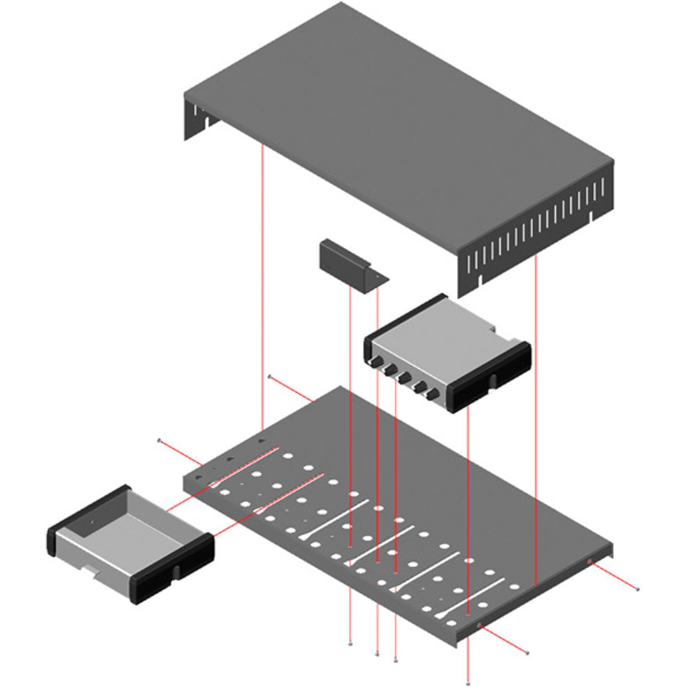 RDL EZ-CC6 Component Chassis for 6 Increments of 1/6 Rack Width