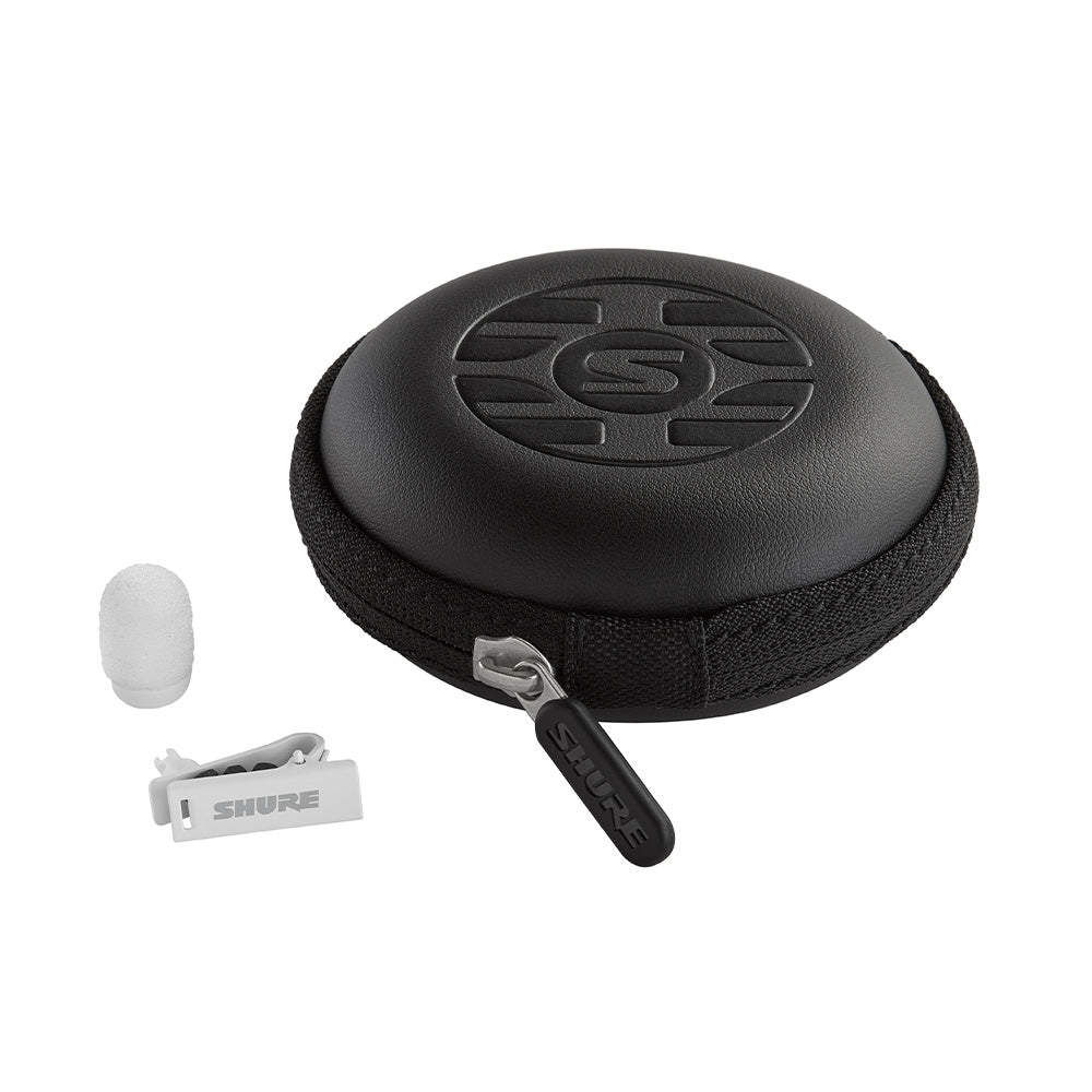 Shure UL4W/C-MTQG-A - UniPlex Lavalier Microphone (White / MTQG)