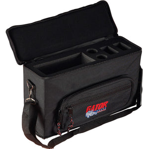 Gator GM-2W Multiple System Wired or Wireless Microphone Bag for 2 Mics