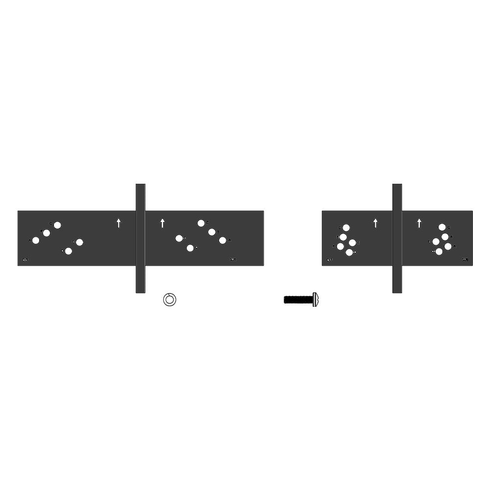 Electro-Voice HRK-2B - Horizontal Rigging To Subwoofer Kit for EVF Series (Black)
