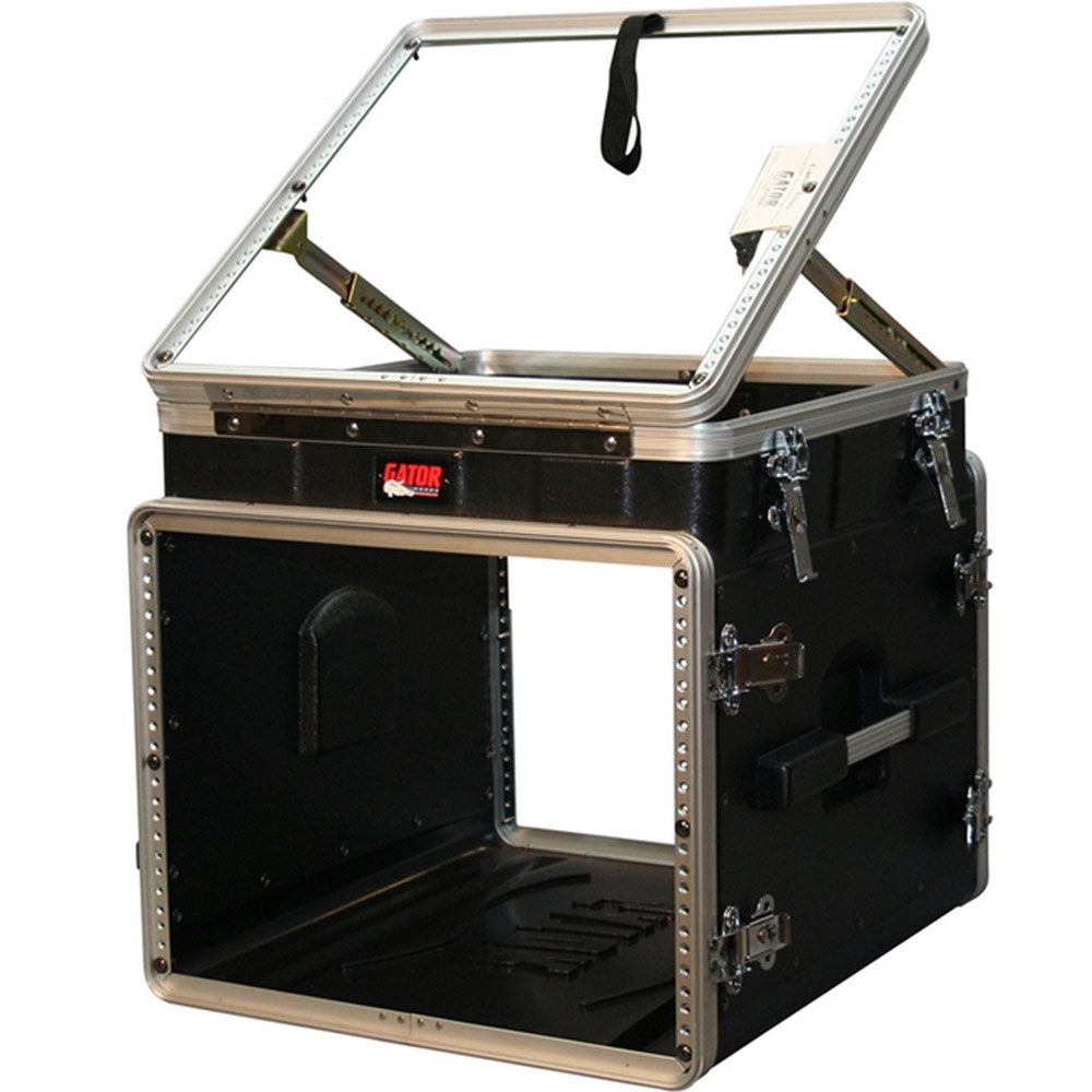 Gator GRC-10X8 PU Polyethylene Pop-Up Console Rack with 10-U Slant Top over 8-U Bottom