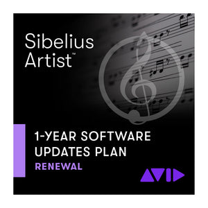 Avid Annual Upgrades and Support Plan Renewal for Sibelius Artist