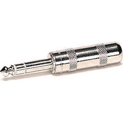 Switchcraft 297 1/4" 3-Conductor Male Phone Plug Connector - Shielded Solder Type