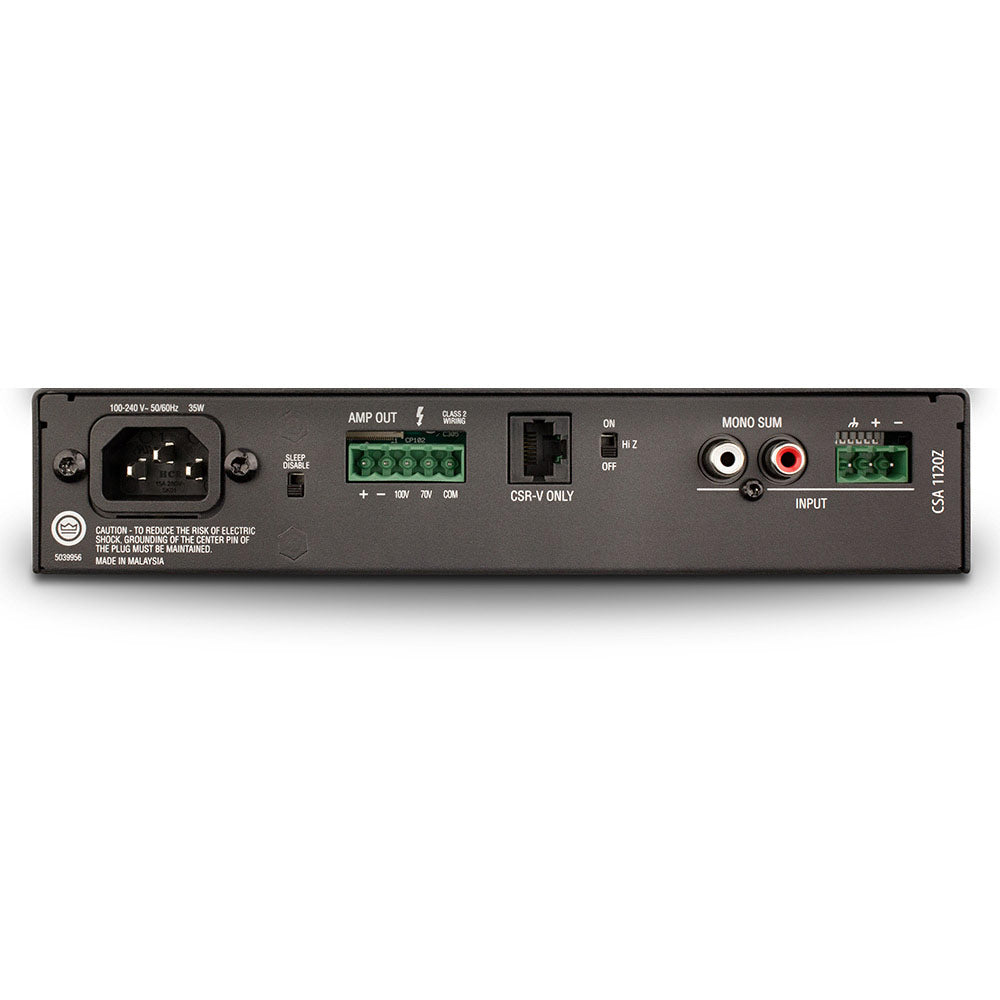 JBL CSA1120Z Single Channel 120W 70/100V Install Amplifier