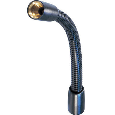 Neutrik GN18 9" Stainless Steel Noiseless Gooseneck Microphone Mount - Black