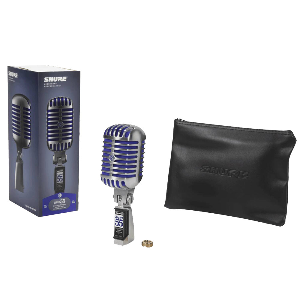 Shure Super 55 - Deluxe Vintage Style Supercardioid Vocal Microphone