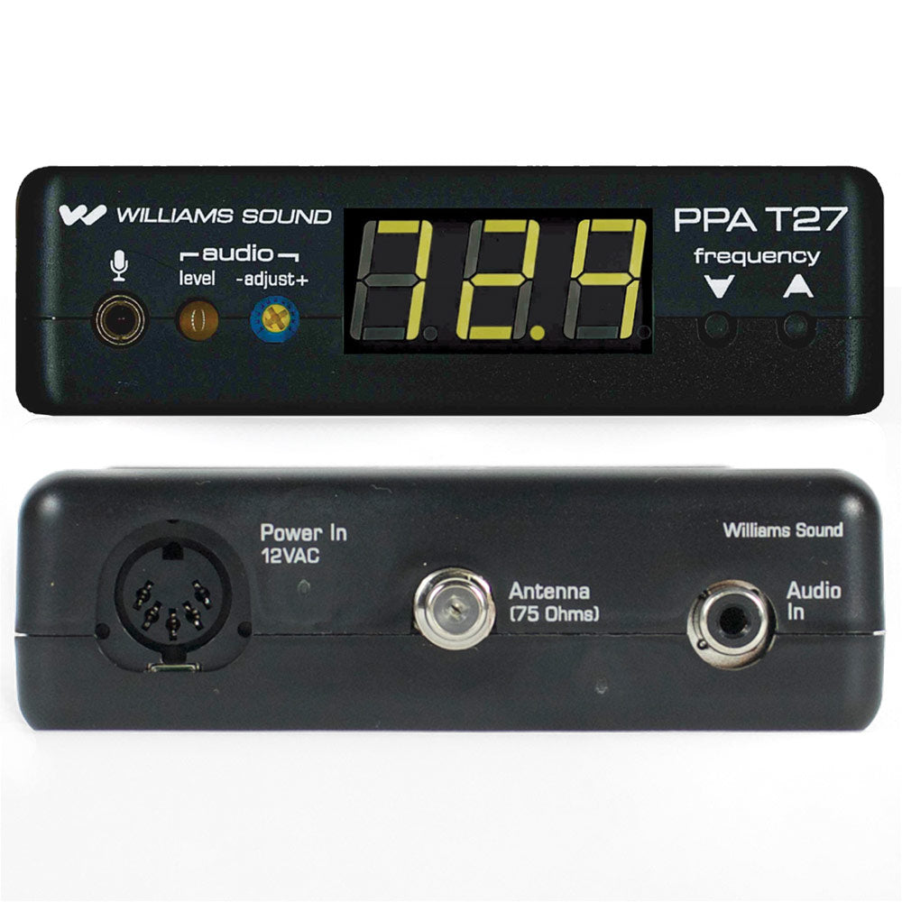 Williams AV PPA VP 37-00 Large-Area, Portable FM Assistive Listening System
