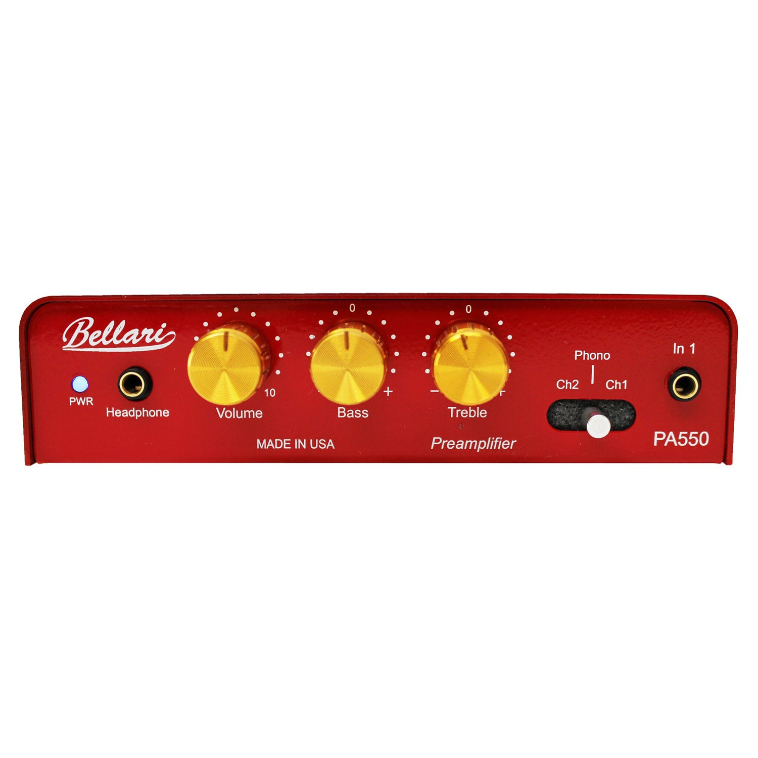 Bellari PA550 3 Channel Pre Amplifier with RIAA Phono preamp and Headphone Amp