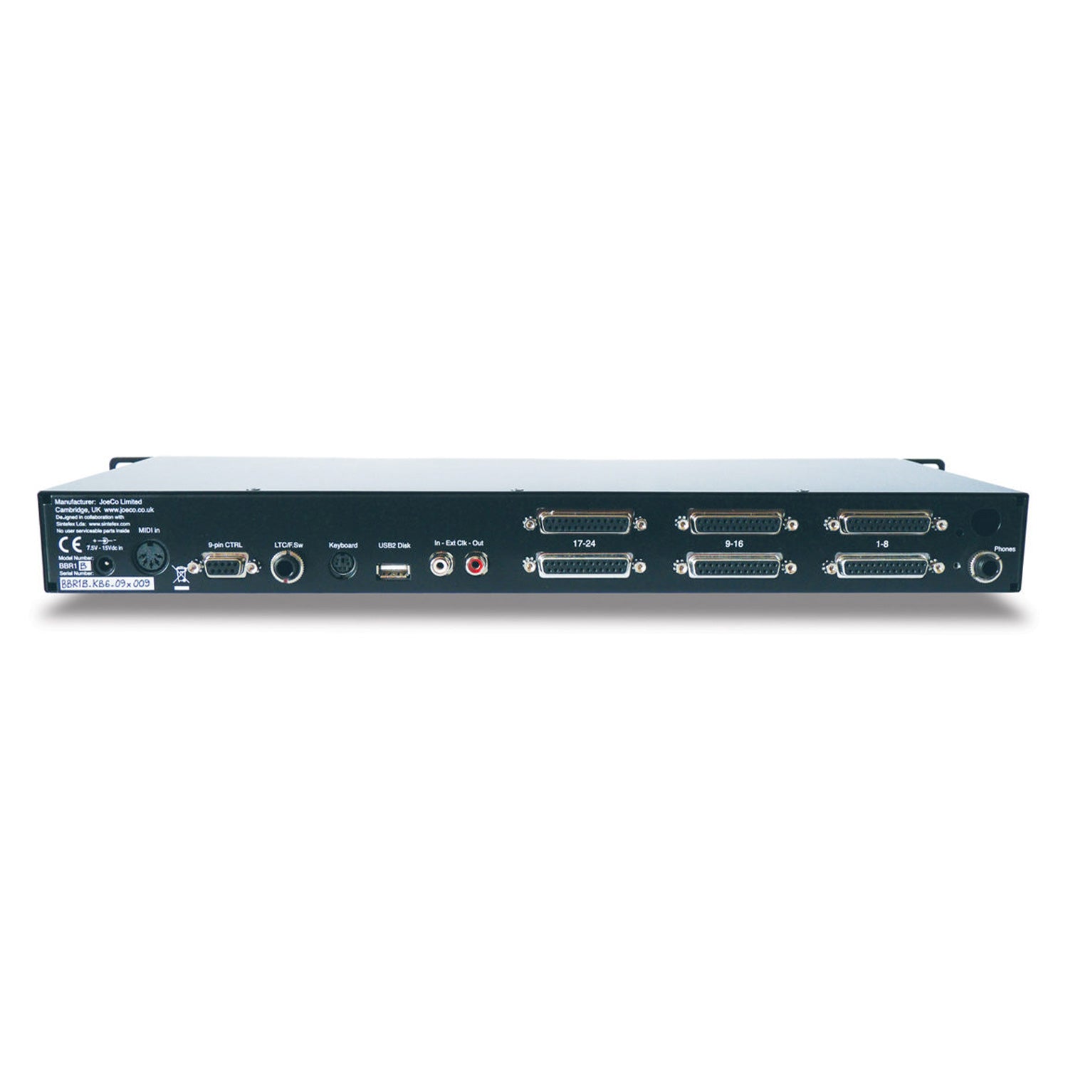 JoeCo BBR1B - BlackBox 24-Track Digital Recorder (Balanced Analog)
